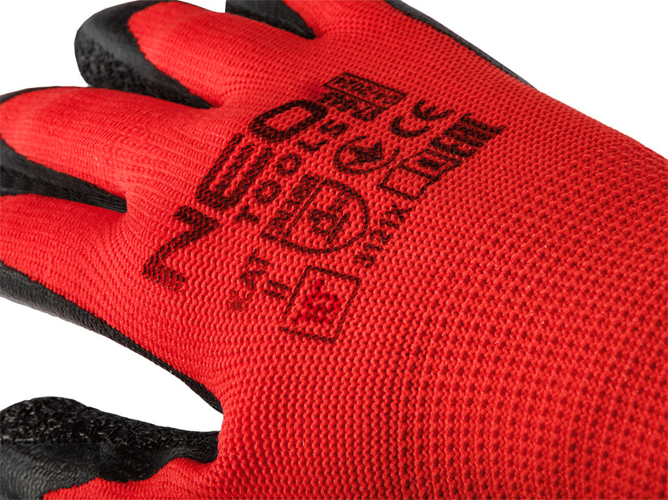 Pracovné rukavice, polyester s latexovým povlakom (krincle),3121X, veľkosť 10 (karta) od NEO TOOLS nájdeš na naravis.sk