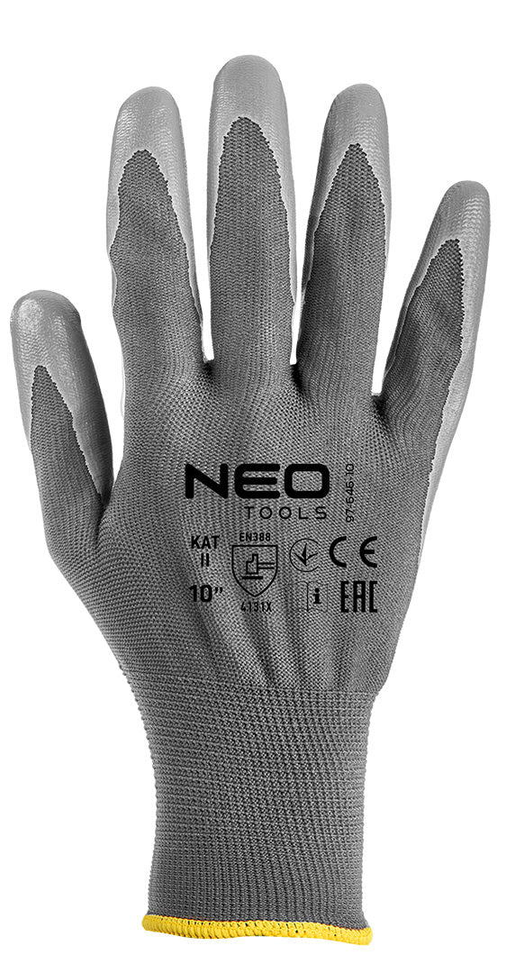 Pracovné rukavice, polyester s PU povlakom, 4131X, veľkosť 10 od NEO TOOLS nájdeš na naravis.sk