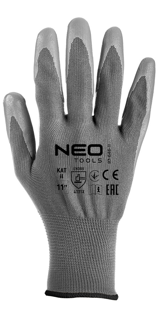 Pracovné rukavice, polyester s PU povlakom, 4131X, veľkosť 11 od NEO TOOLS nájdeš na naravis.sk