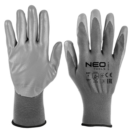 Pracovné rukavice, polyester s PU povlakom, 4131X, veľkosť 11 od NEO TOOLS nájdeš na naravis.sk