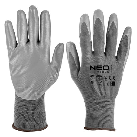 Pracovné rukavice, polyester s PU povlakom, 4131X, veľkosť 9 od NEO TOOLS nájdeš na naravis.sk
