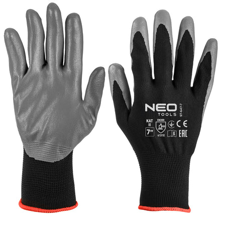 Pracovné rukavice, polyester s povrchovou úpravou ntrylemx, 4131X, veľkosť 7 od NEO TOOLS nájdeš na naravis.sk