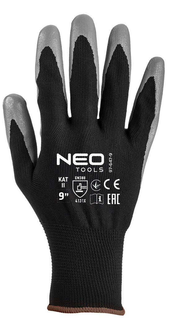 Pracovné rukavice, polyester s povrchovou úpravou ntrylemx, 4131X, veľkosť 9 od NEO TOOLS nájdeš na naravis.sk