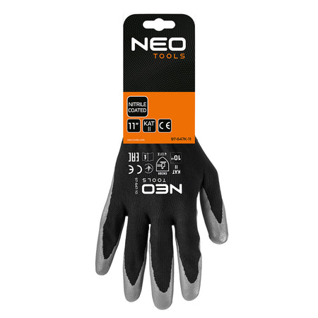 Pracovné rukavice, polyester s nitrilovým povlakom, 4131X, veľkosť 7 (karta) od NEO TOOLS nájdeš na naravis.sk