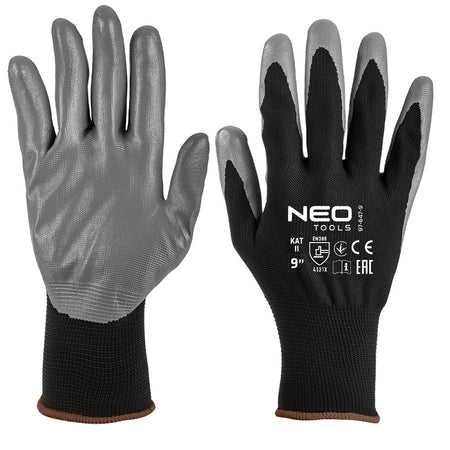 Pracovné rukavice, polyester s nitrilovým povlakom, 4131X, veľkosť 7 (karta) od NEO TOOLS nájdeš na naravis.sk