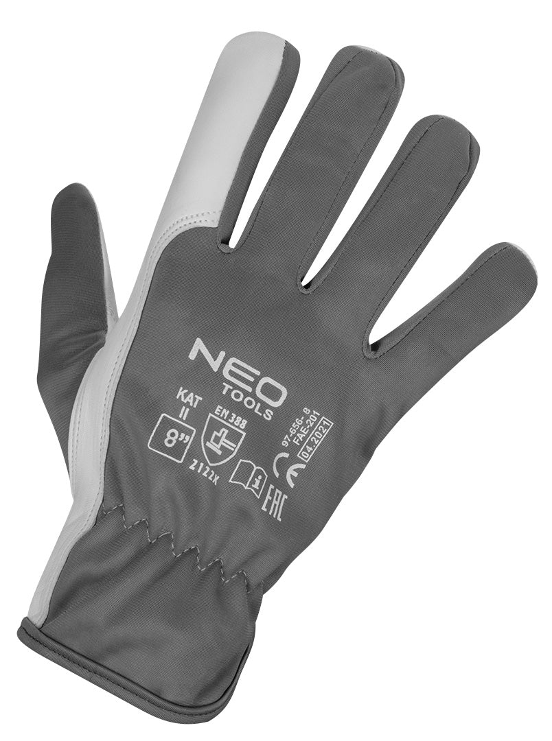 Pracovné rukavice, 2122X, kozia koža, veľkosť 8", CE od NEO TOOLS nájdeš na naravis.sk