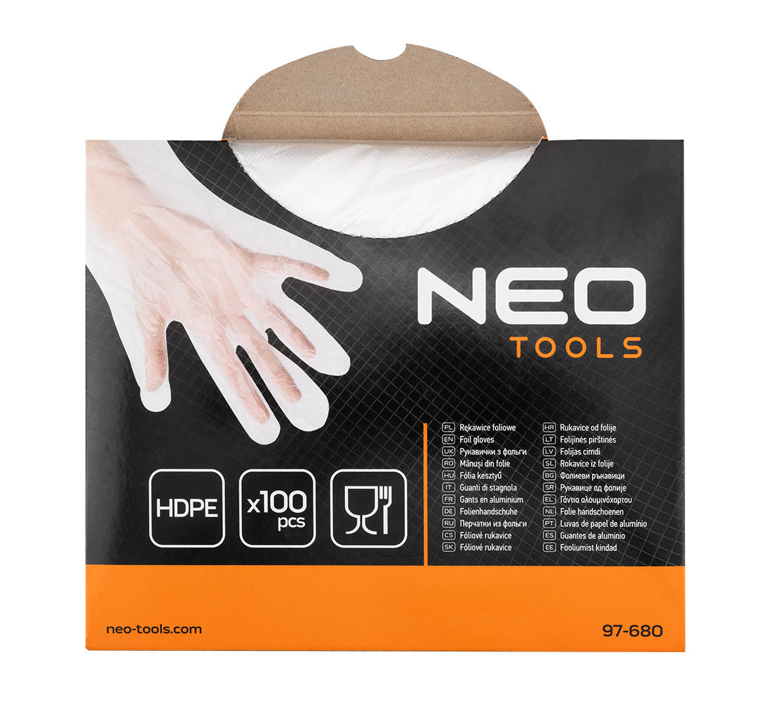 Jednorazové plastové rukavice, 100 kusov od NEO TOOLS nájdeš na naravis.sk