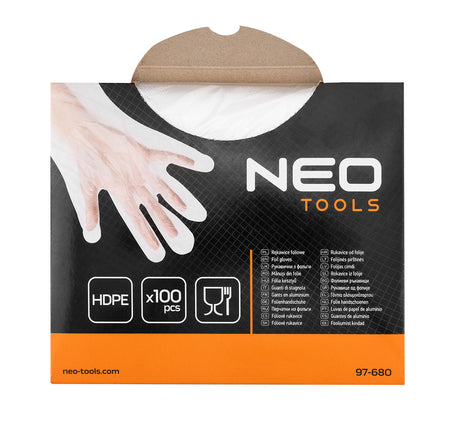 Jednorazové plastové rukavice, 100 kusov od NEO TOOLS nájdeš na naravis.sk
