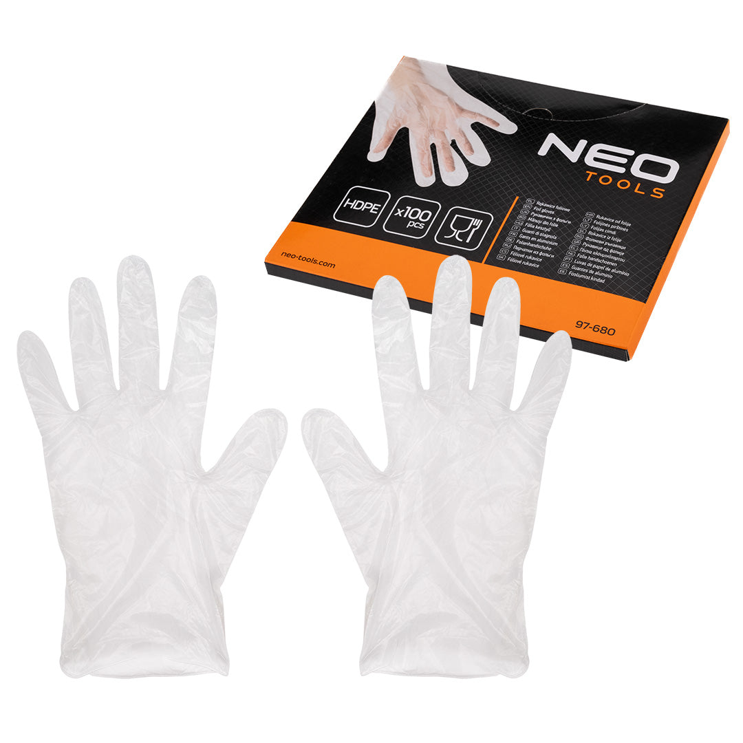 Jednorazové plastové rukavice, 100 kusov od NEO TOOLS nájdeš na naravis.sk