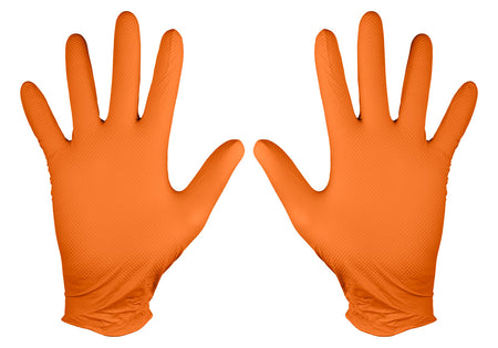 Perforované nitrilové rukavice, oranžové, 50 kusov, veľkosť L od NEO TOOLS nájdeš na naravis.sk