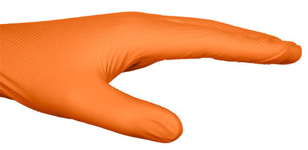Perforované nitrilové rukavice, oranžové, 50 kusov, veľkosť M od NEO TOOLS nájdeš na naravis.sk