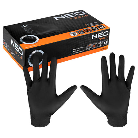 Nitrilové rukavice, čierne, 100 kusov, veľkosť M od NEO TOOLS nájdeš na naravis.sk