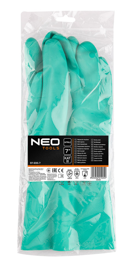 Chemicky odolné nitrilové rukavice, veľkosť 7 od NEO TOOLS nájdeš na naravis.sk