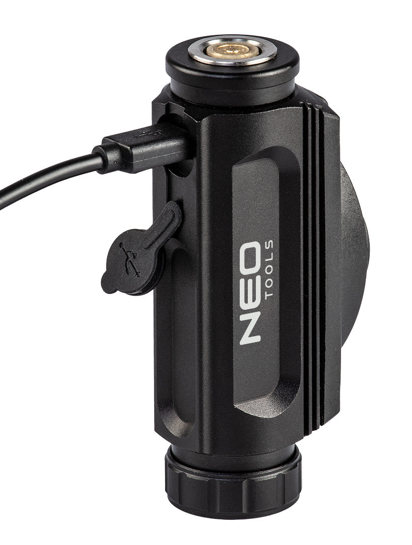 USB dobíjateľný svetlomet 1000 lm červená/modrá CREE LED + LED od NEO TOOLS nájdeš na naravis.sk