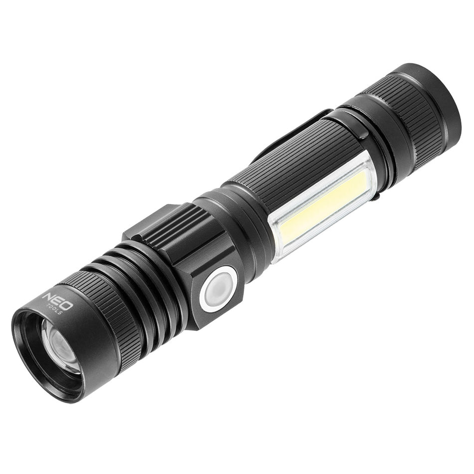 800 lm USB dobíjacia baterka 2 v 1 CREE T6 LED od NEO TOOLS nájdeš na naravis.sk