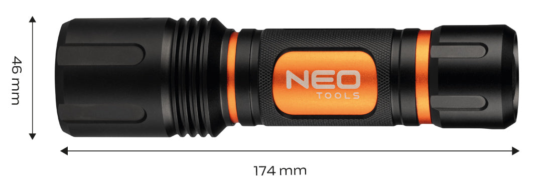 Baterka 6xAA 1500 lm CREE XHP50.2 LED od NEO TOOLS nájdeš na naravis.sk