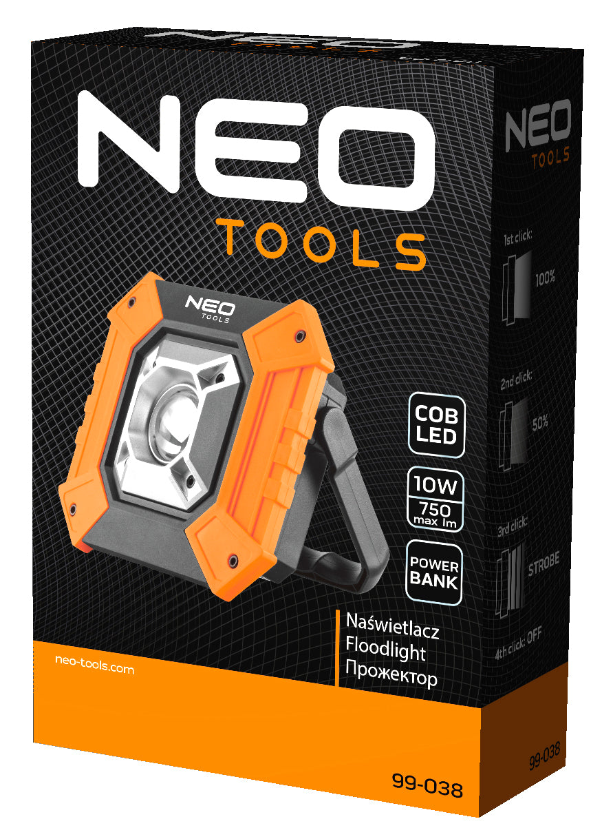 COB 750 lm batériový reflektor od NEO TOOLS nájdeš na naravis.sk