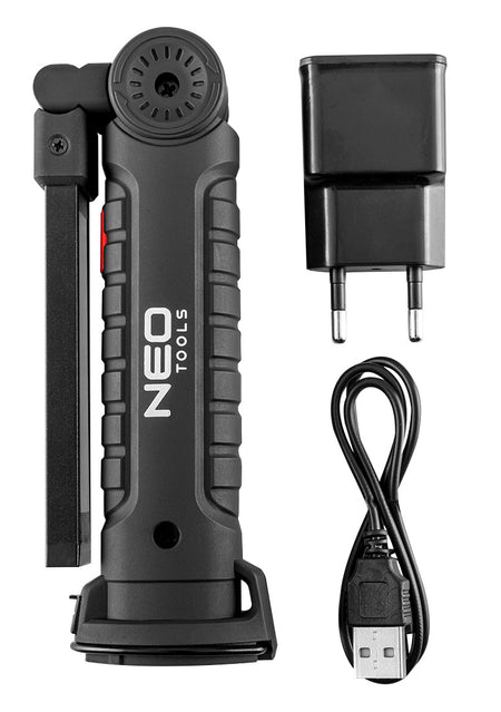 Batériová dielenská lampa 200 lm COB + baterka od NEO TOOLS nájdeš na naravis.sk