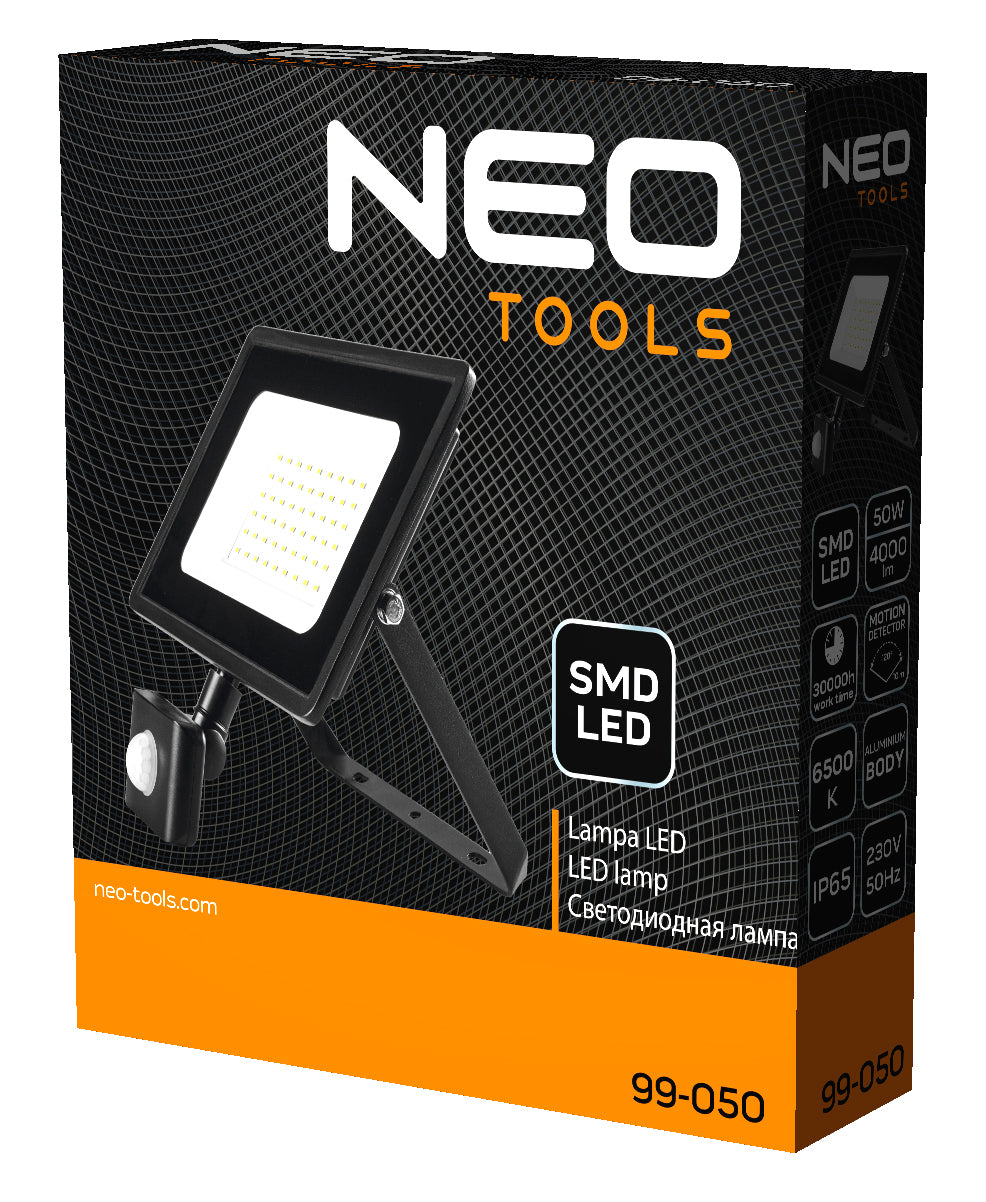Lampa s detektorom pohybu SMD 50W 4000 lm 230V od NEO TOOLS nájdeš na naravis.sk