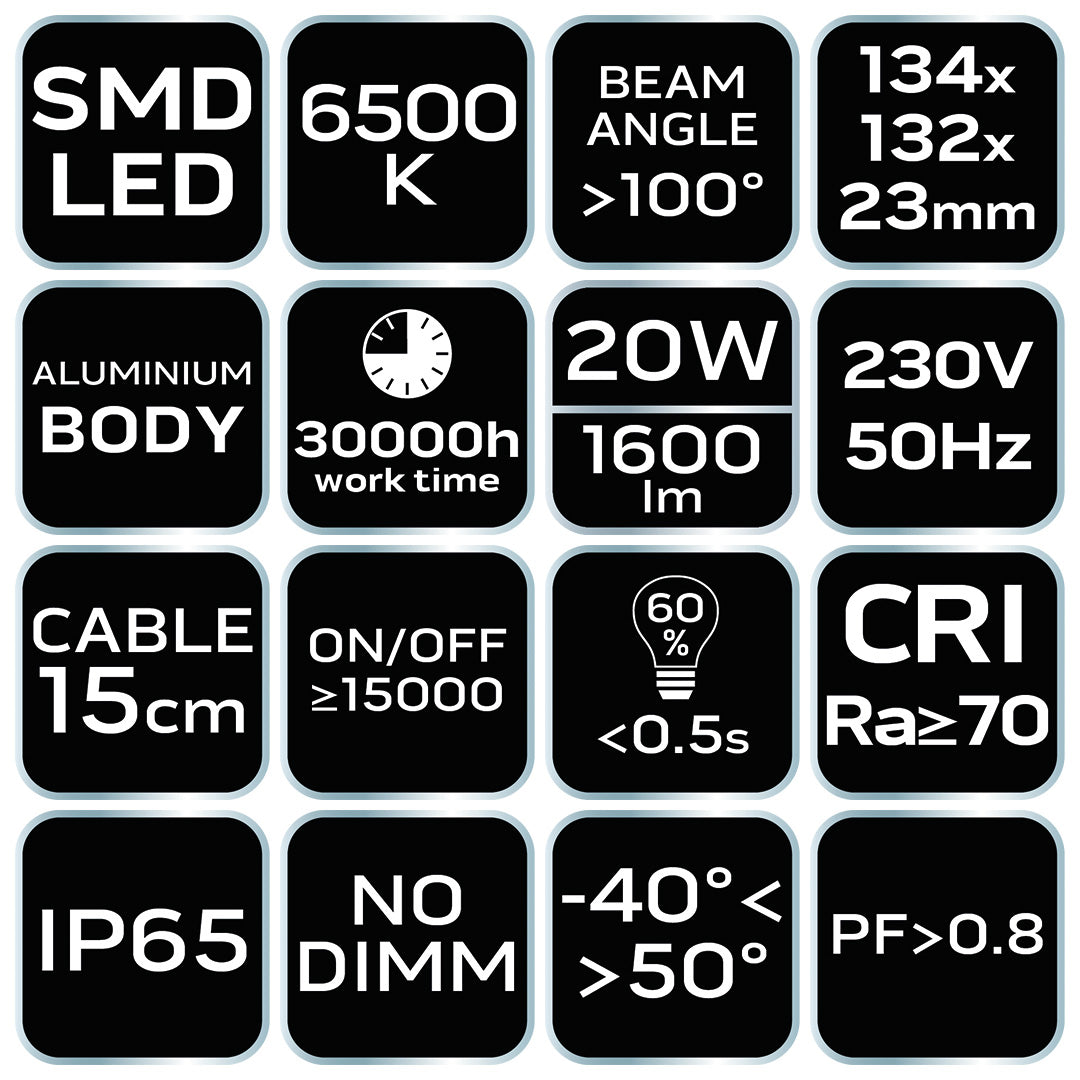 Reflektor SMD 20W 1600 lm 230V od NEO TOOLS nájdeš na naravis.sk