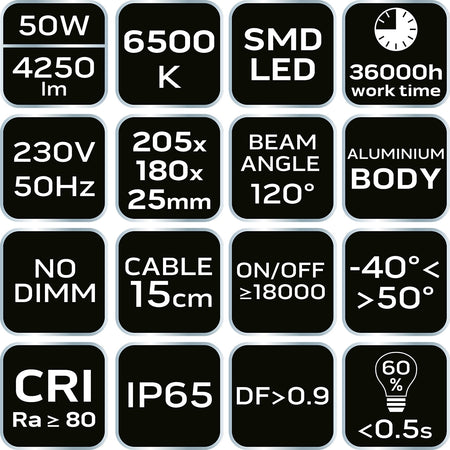 Reflektor SMD 50W 4250 lm 230V od NEO TOOLS nájdeš na naravis.sk