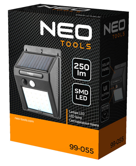 Solárna nástenná lampa 20 SMD LED 250 lm od NEO TOOLS nájdeš na naravis.sk
