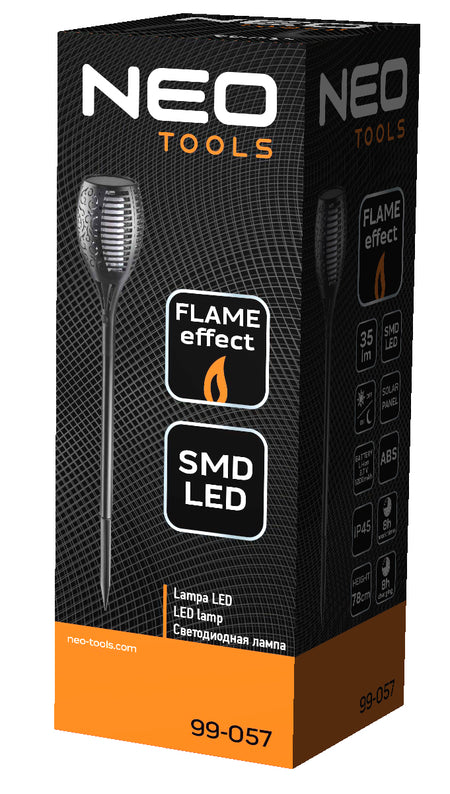 Solárna záhradná lampa plameň SMD knock-on od NEO TOOLS nájdeš na naravis.sk