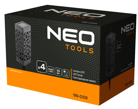 Solárna záhradná lampa SMD tyč, 4 ks. od NEO TOOLS nájdeš na naravis.sk