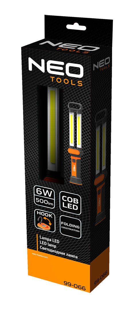 Batériová dielenská lampa 500 lm COB LED od NEO TOOLS nájdeš na naravis.sk