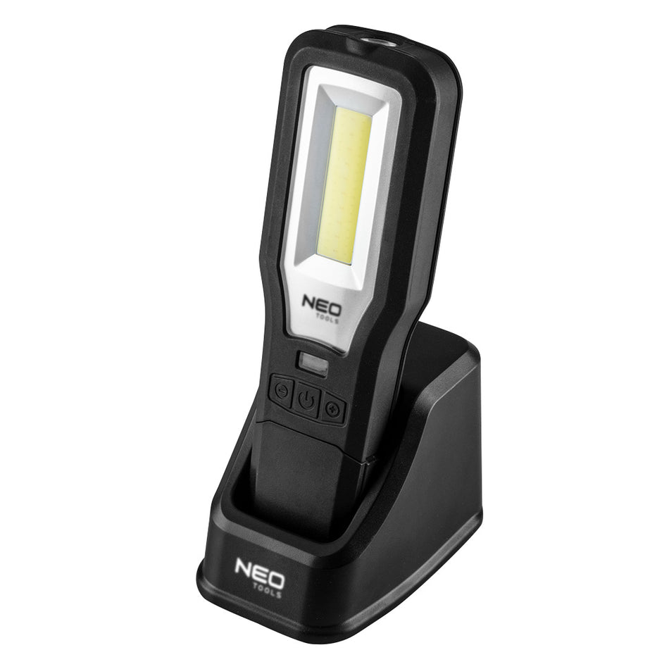 Dielenská lampa 550 lm COB LED + základňa + nabíjačka od NEO TOOLS nájdeš na naravis.sk