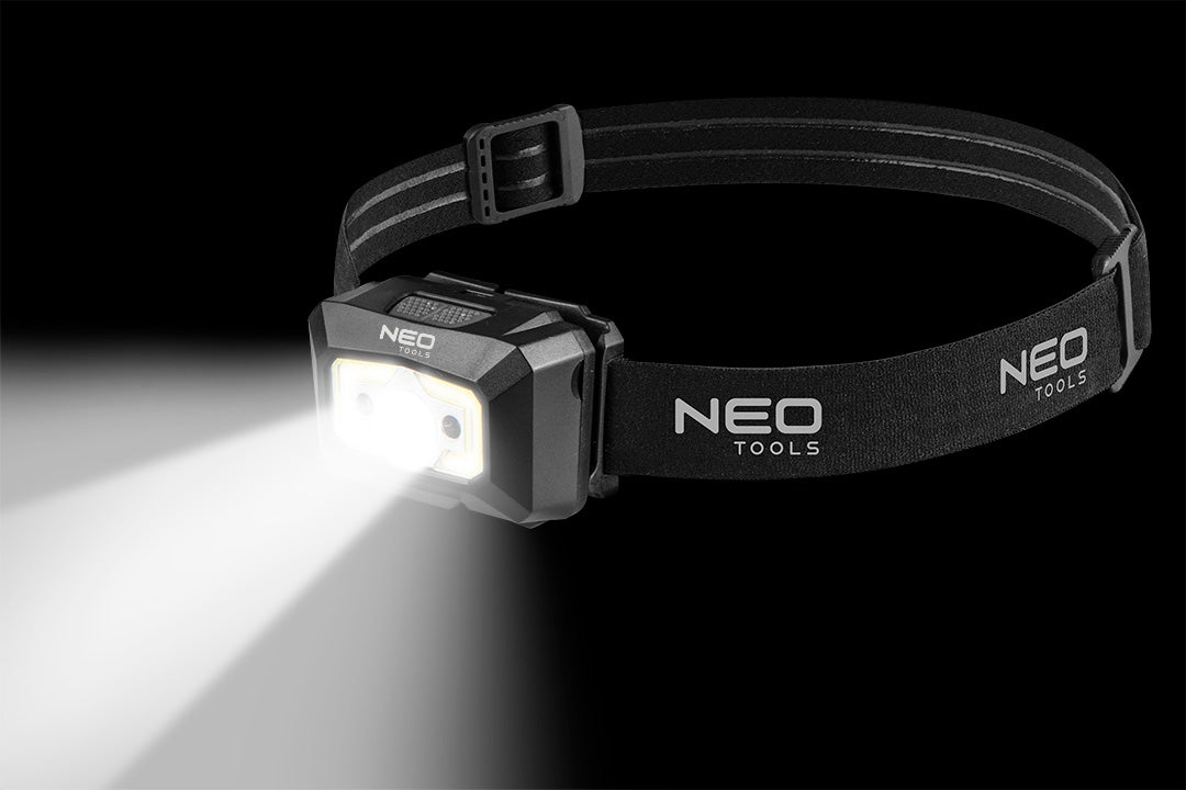 Batéria USB čelovka 250 lm COB LED + senzor pohybu od NEO TOOLS nájdeš na naravis.sk