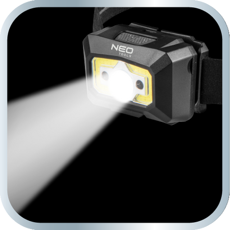 Batéria USB čelovka 250 lm COB LED + senzor pohybu od NEO TOOLS nájdeš na naravis.sk