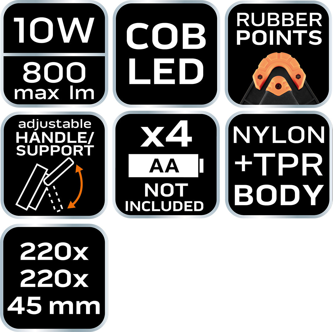 Akumulátorová lampa + výstražný trojuholník 2 v 1 od NEO TOOLS nájdeš na naravis.sk
