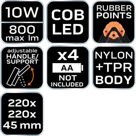 Akumulátorová lampa + výstražný trojuholník 2 v 1 od NEO TOOLS nájdeš na naravis.sk