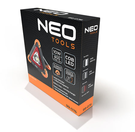Akumulátorová lampa + výstražný trojuholník 2 v 1 od NEO TOOLS nájdeš na naravis.sk
