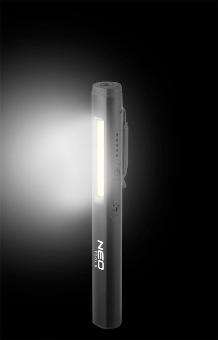 Inšpekčná lampa 450 lm COB LED + laser + UV + 4 v 1 baterka od NEO TOOLS nájdeš na naravis.sk
