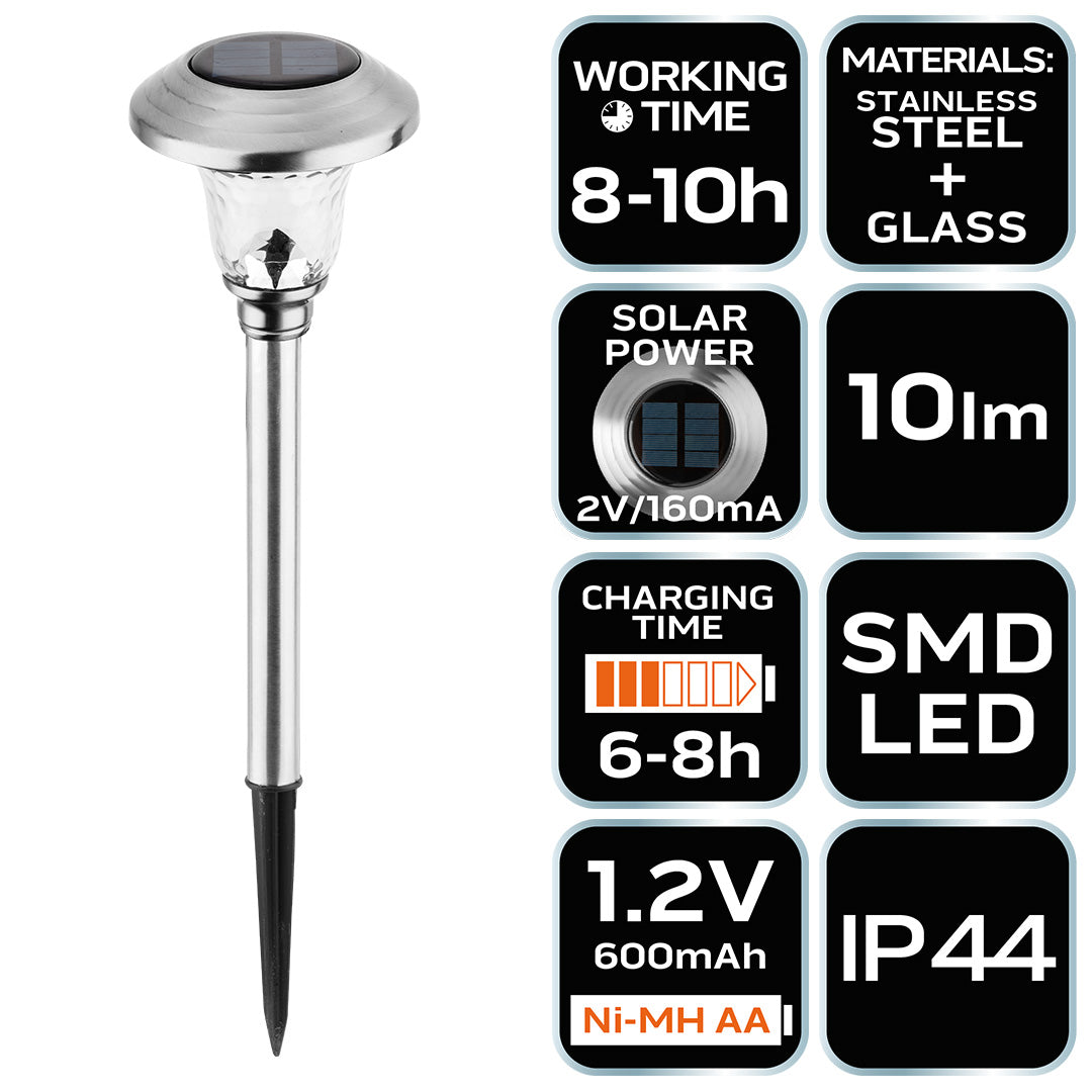Stĺpová solárna lampa SMD LED 10 lm od NEO TOOLS nájdeš na naravis.sk