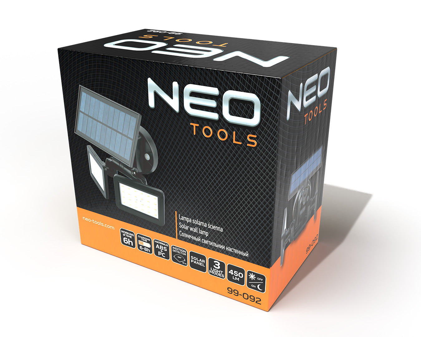 Solárna nástenná lampa SMD LED 450 lm od NEO TOOLS nájdeš na naravis.sk