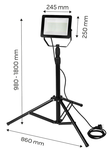 Reflektor jednoduchý 100W SMD LED 8500lm na stojane 1.8m od NEO TOOLS nájdeš na naravis.sk