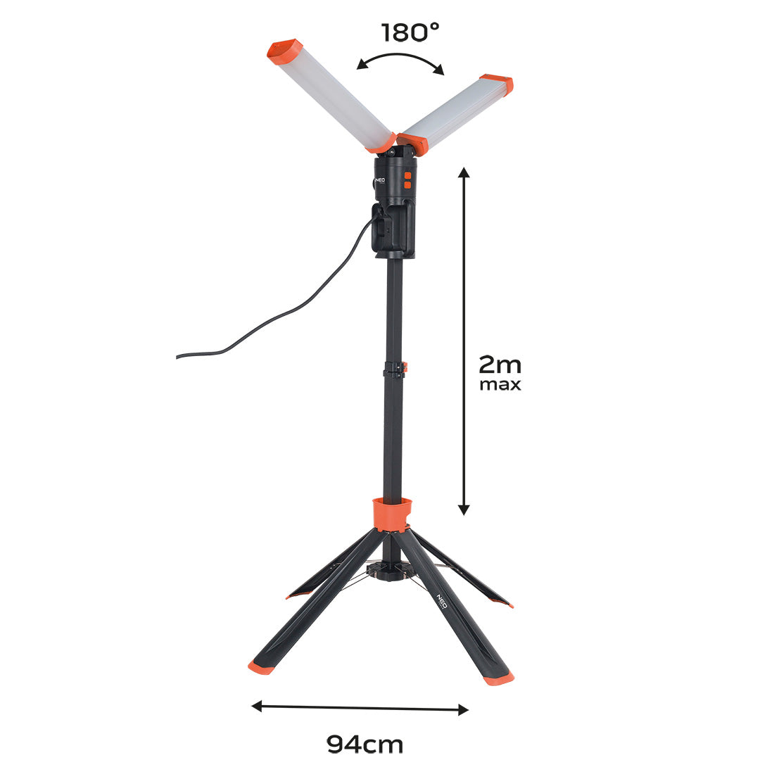 Dvojitá 360° lampa 2x4300lm od NEO TOOLS nájdeš na naravis.sk