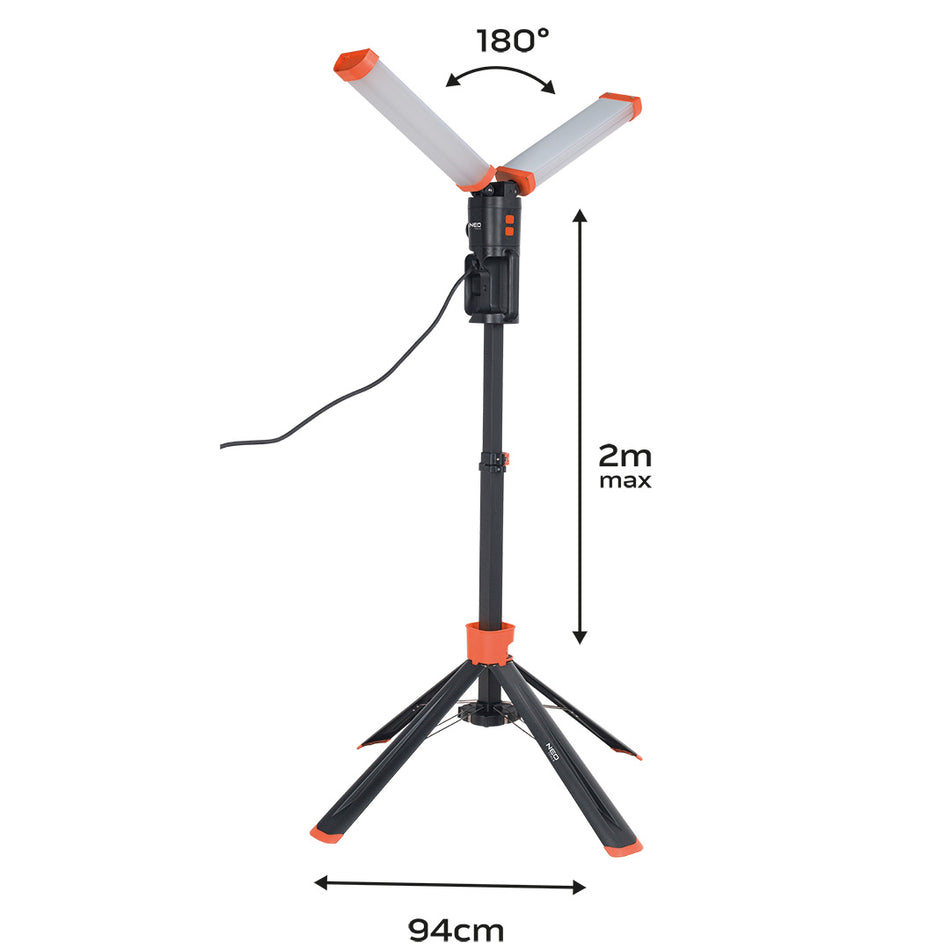 Dvojitá 360° lampa 2x4300lm od NEO TOOLS nájdeš na naravis.sk