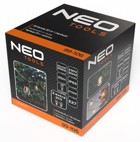 Girlanda 20 m + 22 žiaroviek od NEO TOOLS nájdeš na naravis.sk