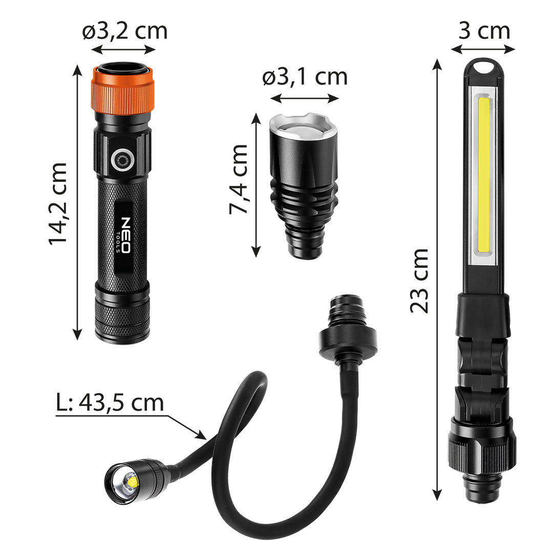 Lampa 3 v 1 od NEO TOOLS nájdeš na naravis.sk