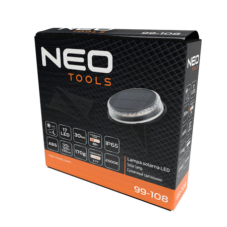 Solárna LED lampa na schodisko od NEO TOOLS nájdeš na naravis.sk