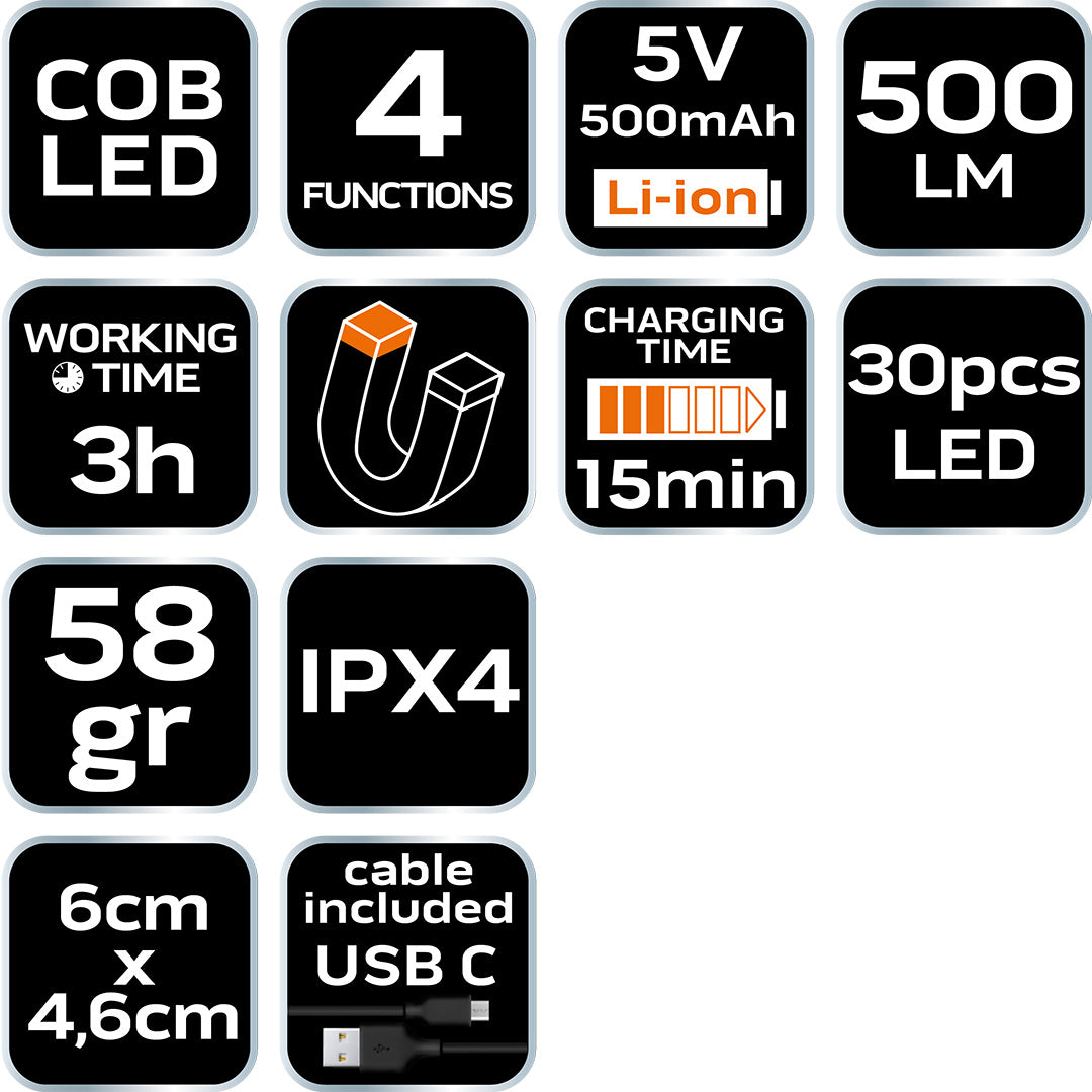 Kľúčová lampa od NEO TOOLS nájdeš na naravis.sk