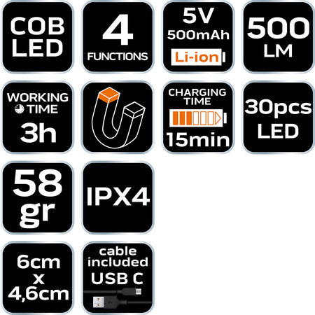 Kľúčová lampa od NEO TOOLS nájdeš na naravis.sk