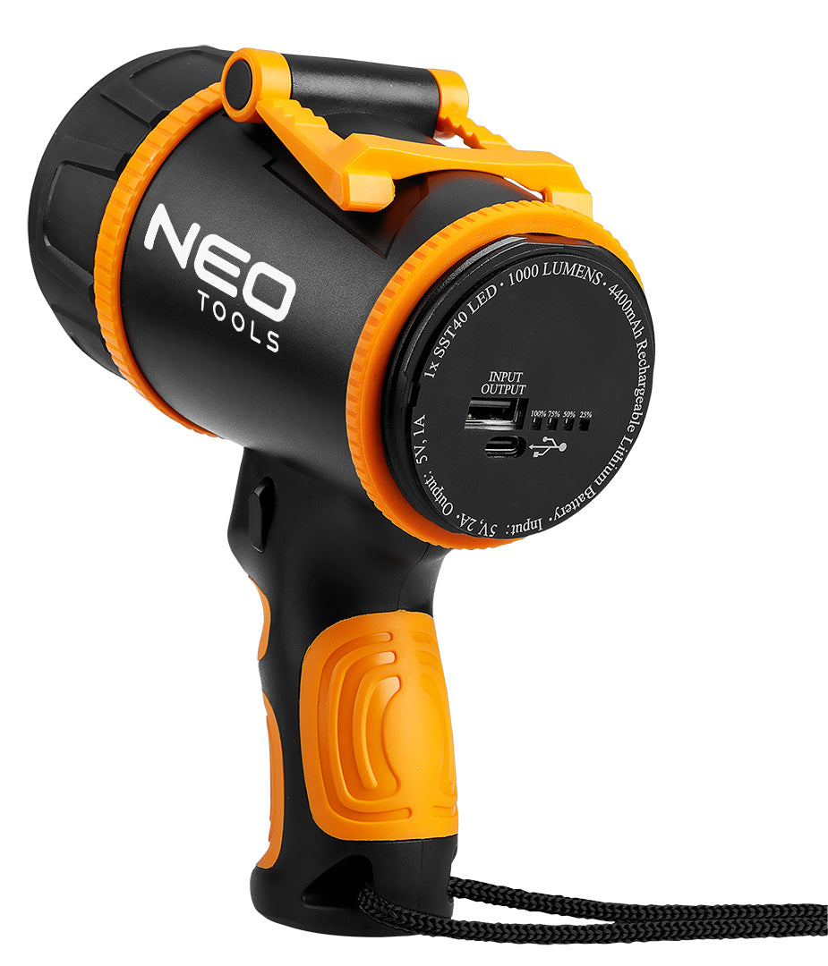 Vyhľadávacia lampa 1000lm od NEO TOOLS nájdeš na naravis.sk