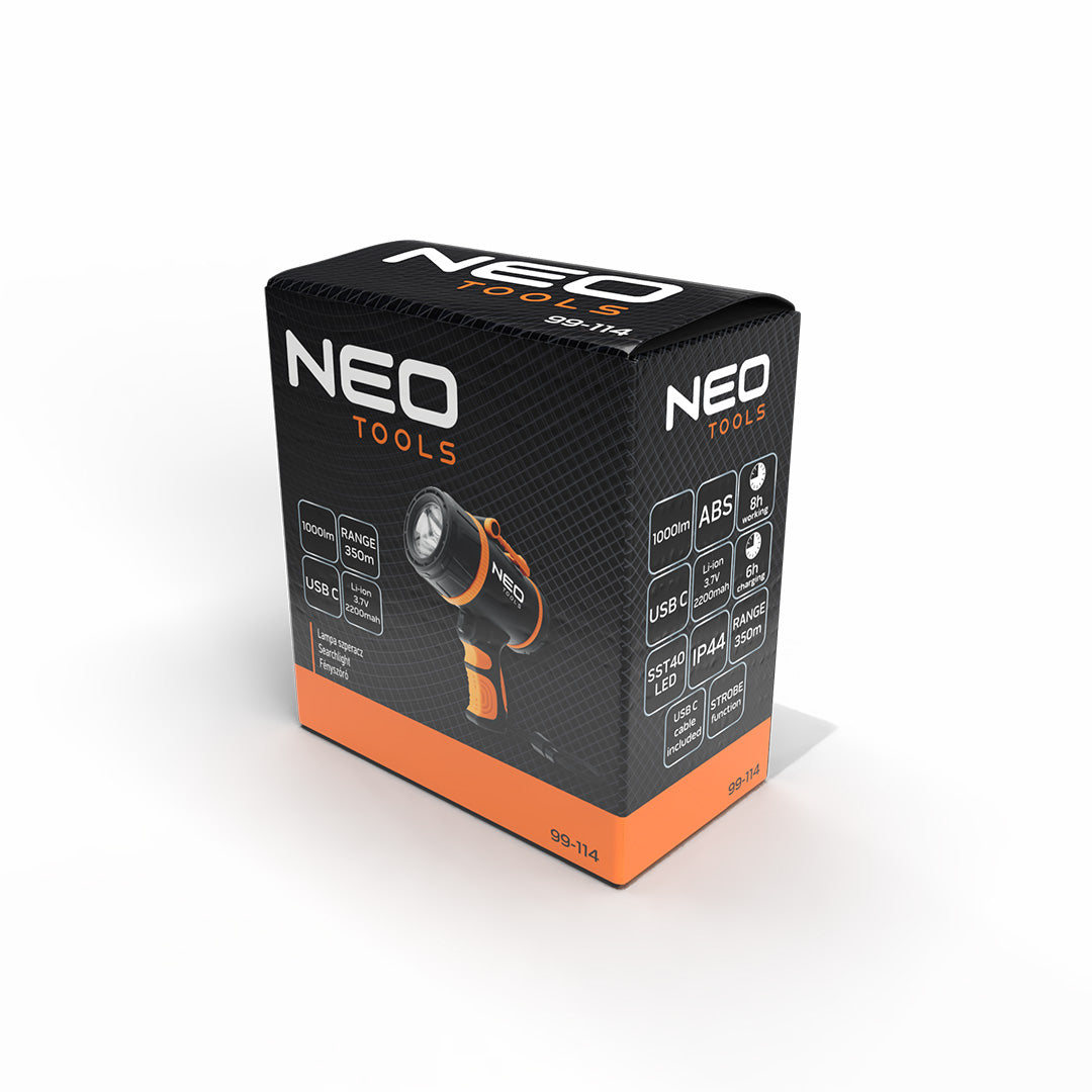 Vyhľadávacia lampa 1000lm od NEO TOOLS nájdeš na naravis.sk