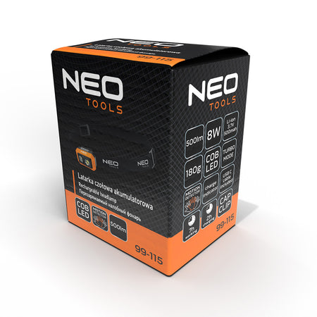 Dobíjateľný svetlomet USB COB LED s výkonom 500 lm 12 kusov od NEO TOOLS nájdeš na naravis.sk