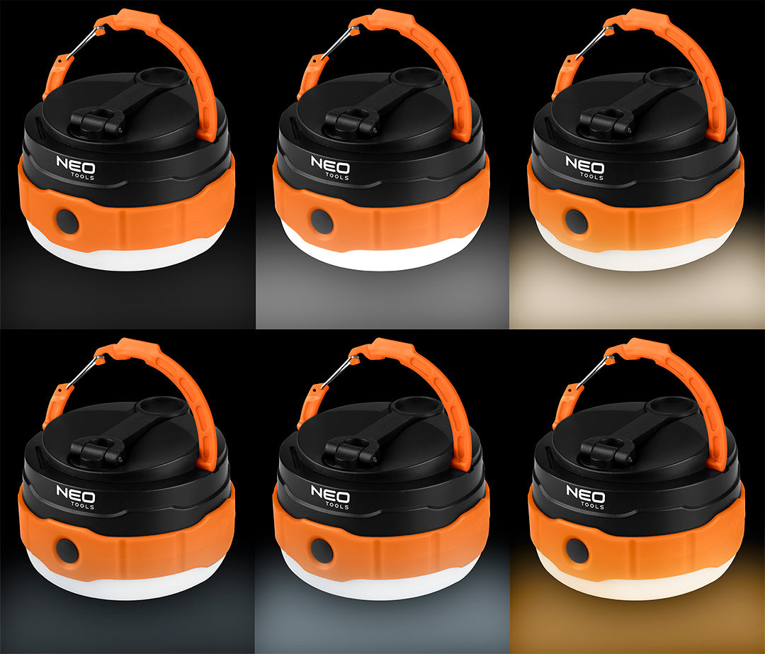 Kempingová lampa 3 v 1 od NEO TOOLS nájdeš na naravis.sk